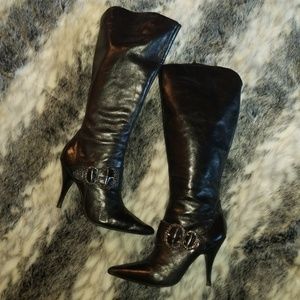 Knee High Black Nine West Boots